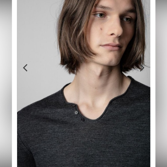 Zadig & Voiltaire Henley Neck Monastir Sweater Size M - Picture 7 of 16